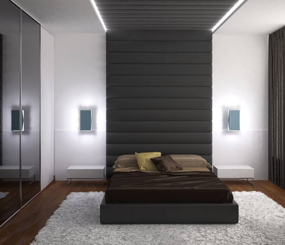 Iluminación dormitorio pequeño moderno