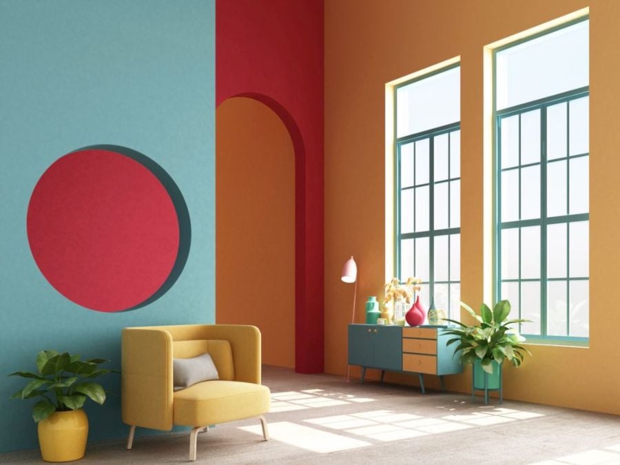 colores de interiores de casas modernas contraste