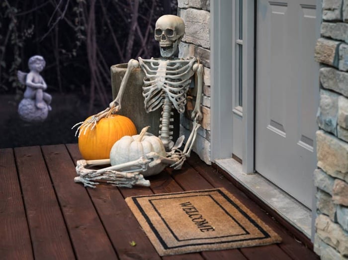 Halloween decoración esqueleto