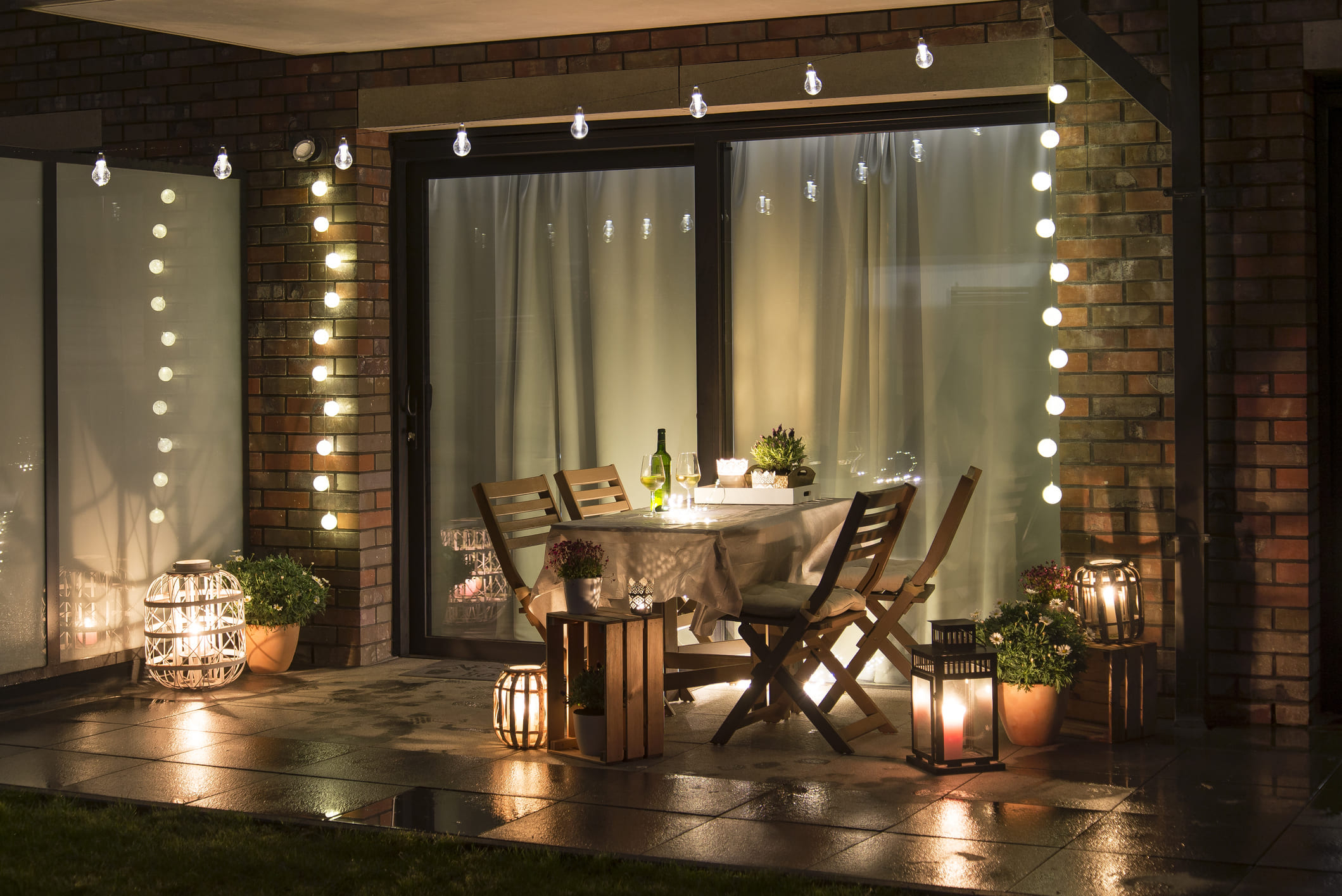 iluminación terraza