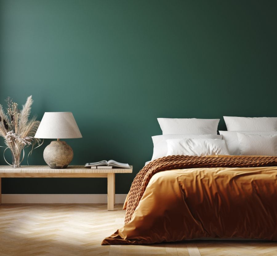 paleta de colores verde paredes